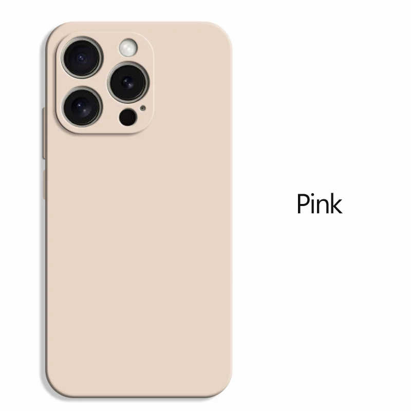 Original quadratische Flüssigsilikon-Handyhülle für iPhone 16 16e 15 14 Plus X XR XS 11 12 13 Pro Max Luxus-Linsenschutzhülle – Detail 13