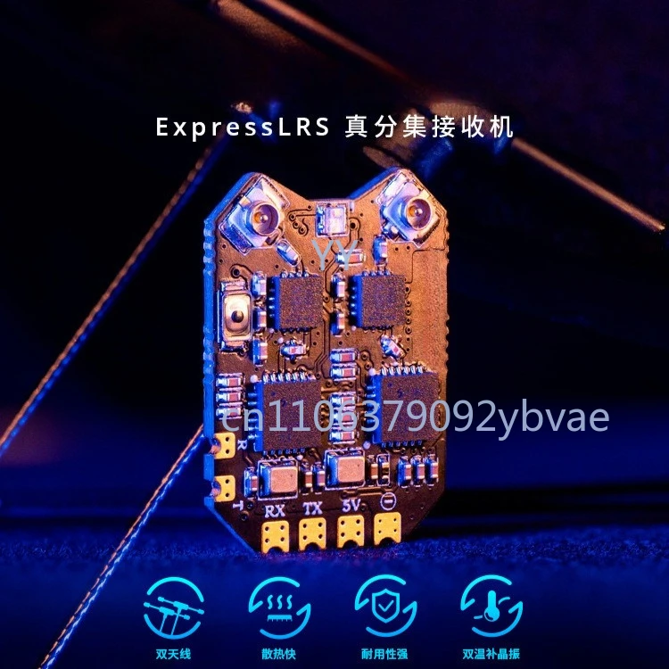 2.4GHz Dual Antenna Receiver True Diversity CRSF For Fixed Wing Drone