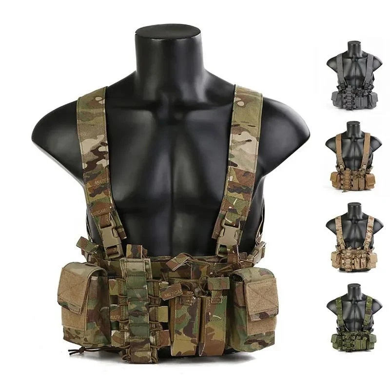 

Emersongear Tactical Chest Rig D3CR Rapid Assault Armor 5.56 Walkie Pouch Airsoft Hunting Carrier Vest Combat Vest EM7442