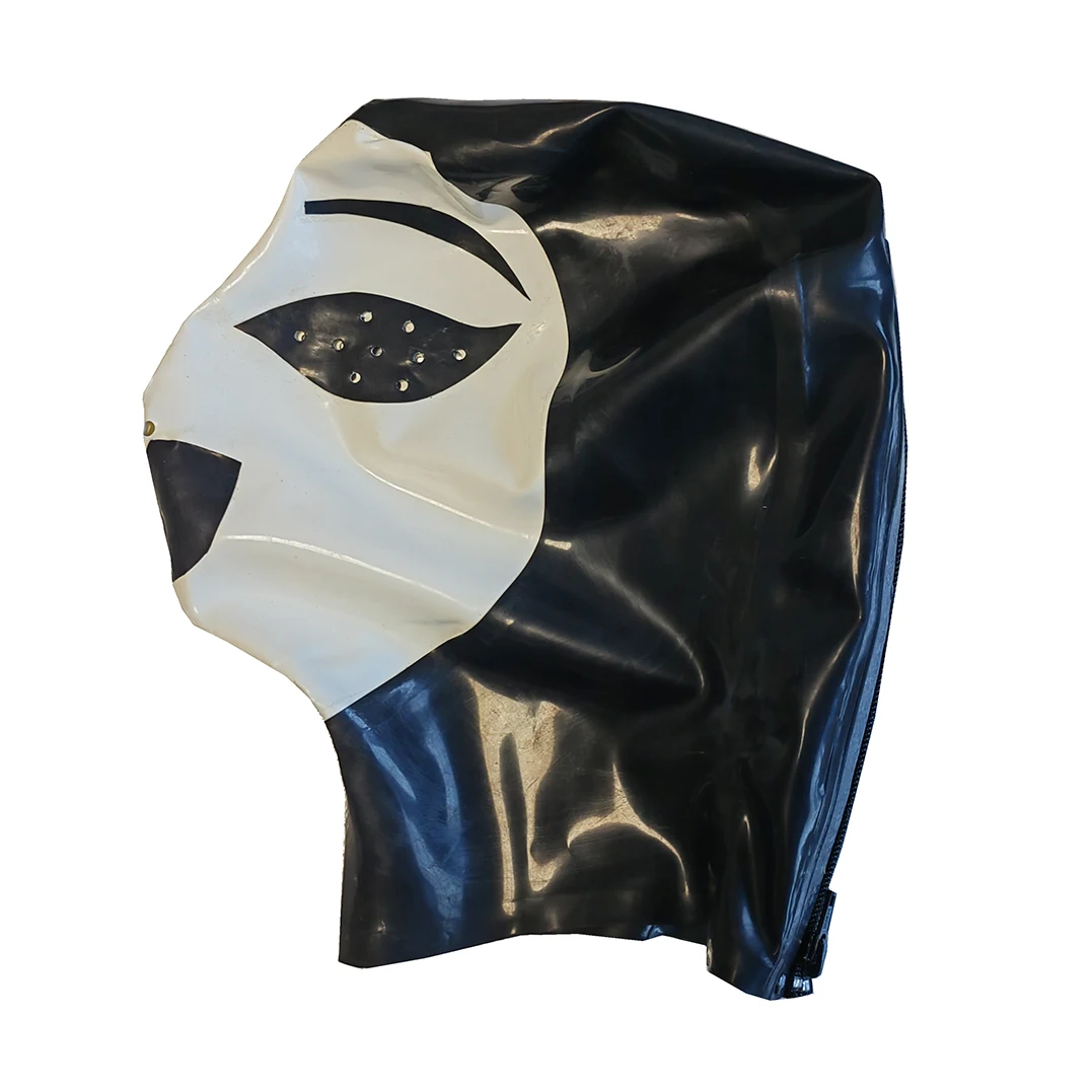 Masque Cosplay en Latex et Caoutchouc pour Homme et Femme, Boule de Barrage, Capuche JO, Pièce de Sauna Faite à la Main, Costumes RLM