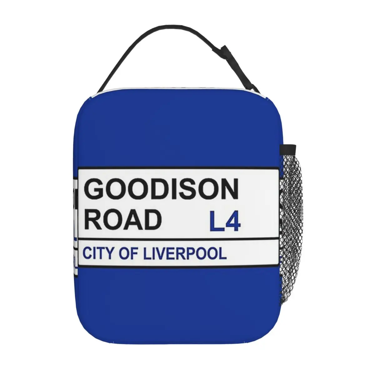 Everton Football Team Goodison Road Street Sign Insulated Lunch Bag Women Children Portable Food Boxes Thermal Lunch Box Tote