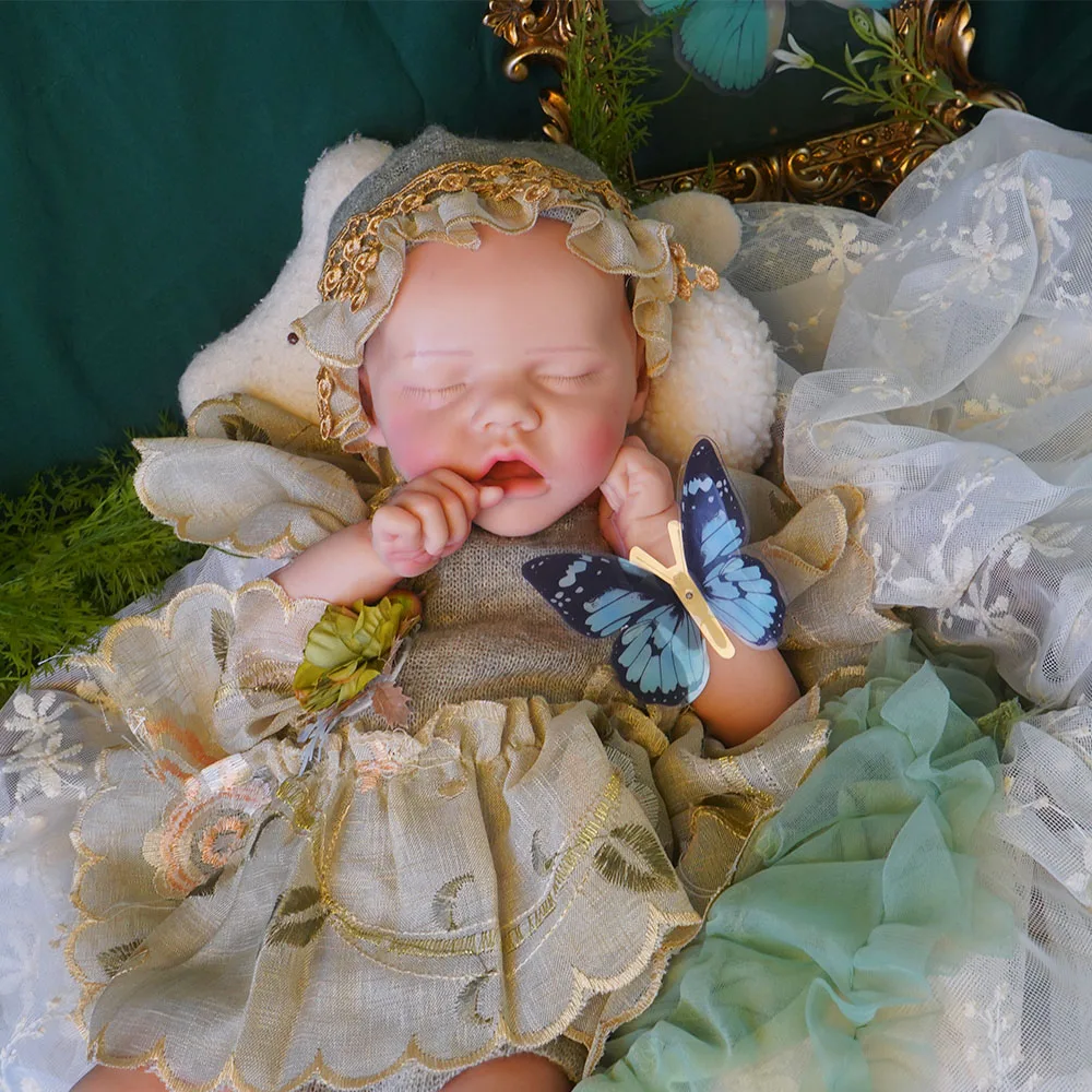17.71Inch Washable Silicone Reborn Doll Realistic Reborn Doll Newborn Spain Muñeca For Artist Doll Children Gift