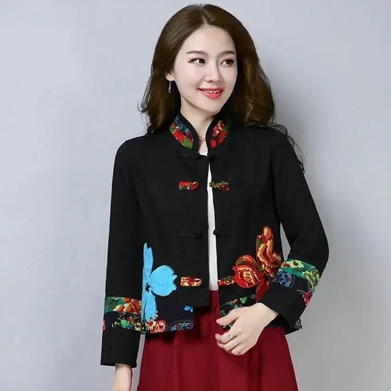 

Традиционная китайская одежда для женщин, топ Cheongsam с воротником-стойкой, женские топы и блузки, восточная китайская одежда V1362