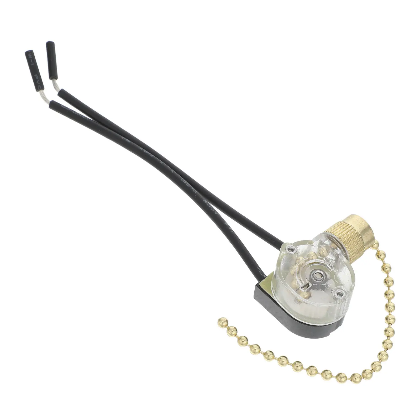 

Выключатель с цепочкой для потолочного вентилятора и светильника, двухпроводной, простой в установке, из высококачественных материалов, ручной цепной выключатель.