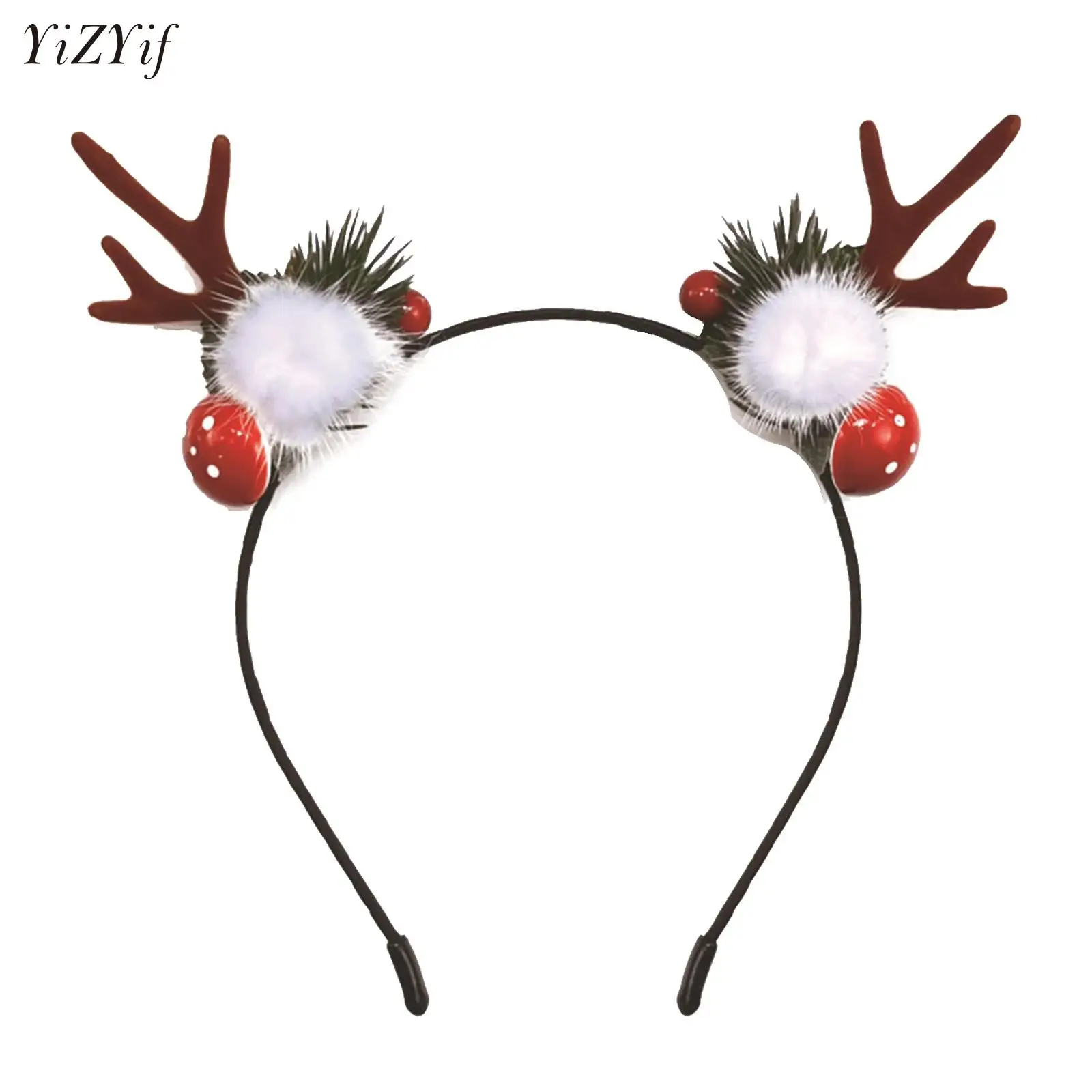 

Clown Hat Headband Plush Headwear Hair Hoop Or Hair Clip Cute Funny Headgear for Halloween Masquerade Parties Dress Up Accessory