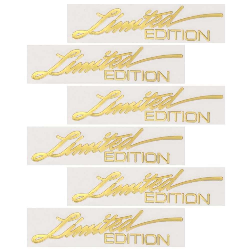 

6Pcs Reflective Metal Car Emblem Stickers Car Decals Decorative Exterior Accessories Edition,car Window Decals