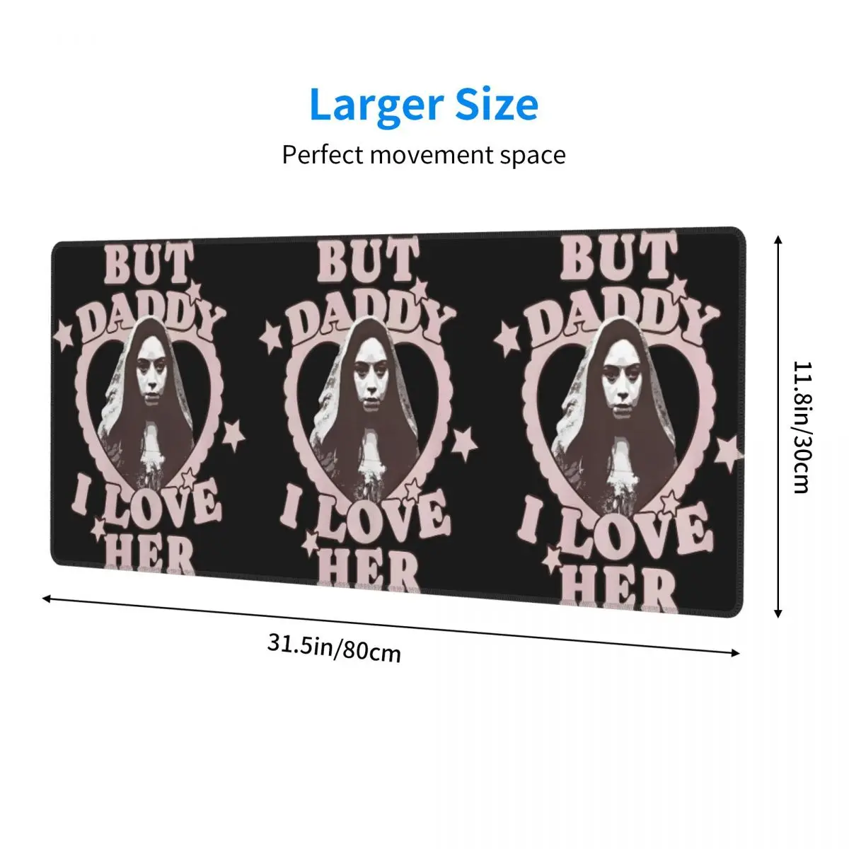 Large Mouse Pad But Daddy I Love Her Aubrey Plaza Is Rio Vidal Gamer PC Laptop Mats Keyboard Carpet Computer Gaming Desk Mat