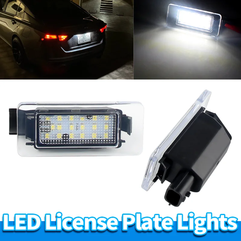 2PCS LED License Plate Light for Nissan Altima Rogue Sentra Versa 2019-2023 Canbus Error Free for Suzuki Suzuki 2016 265108990E