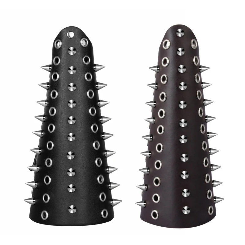 

Medieval Men Knight Gauntlet with Exaggerate Rivet Adult Vintage Bracers Drop Shipping