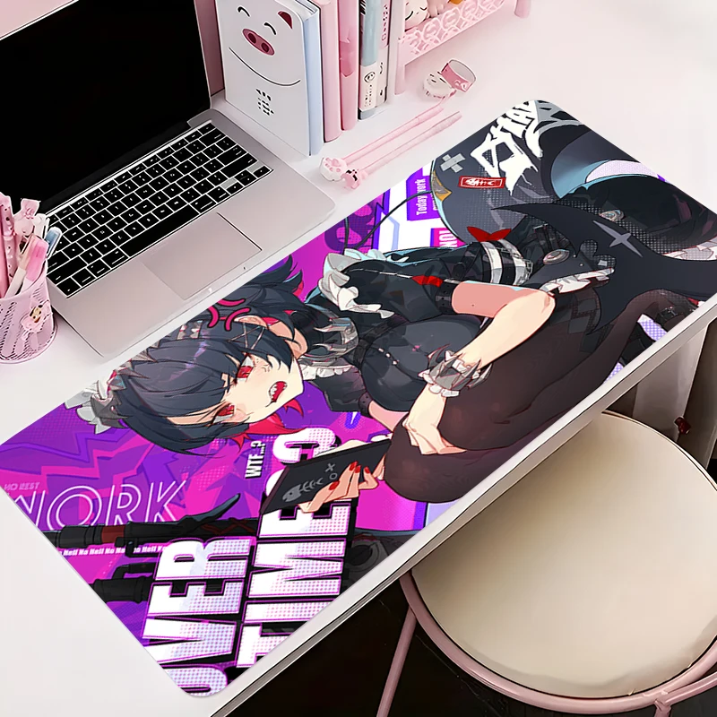 سجاد ماوس كبير لوحة ماوس كبيرة ملحقات ألعاب الرسوم المتحركة لوحة Zenless Zone Zero Ellen Joe Kawaii Carpet Cabinet Keyboard Deskmat