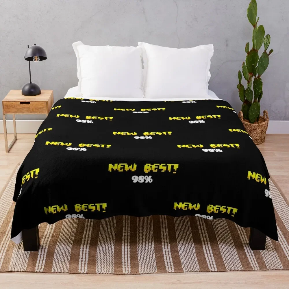 Geometry Dash Rage 98 Throw Blanket Furrys Bed linens Giant Sofa Blankets