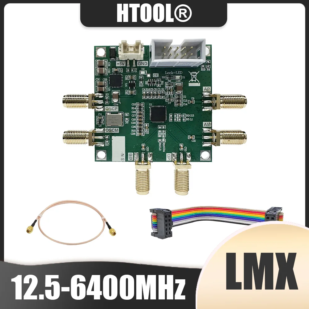 

LMX2572 6.4GHz Wideband PLL Frequency Source Module Low Phase Noise 12.5-6400MHz RF Output 5V