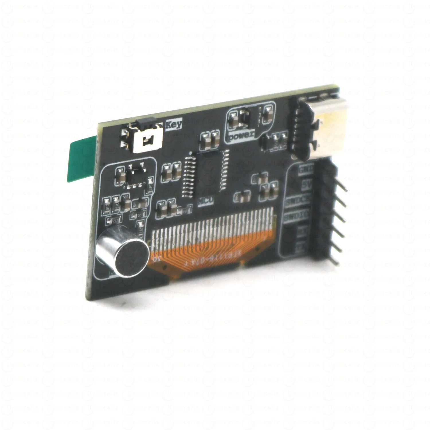 التحكم الصوتي الطيف الصوتي الموسيقى إيقاع الضوء 1.3 "بوصة شاشة OLED 5-وضع الأضواء المحيطة تأثيرات مصباح نوع USB بالطاقة