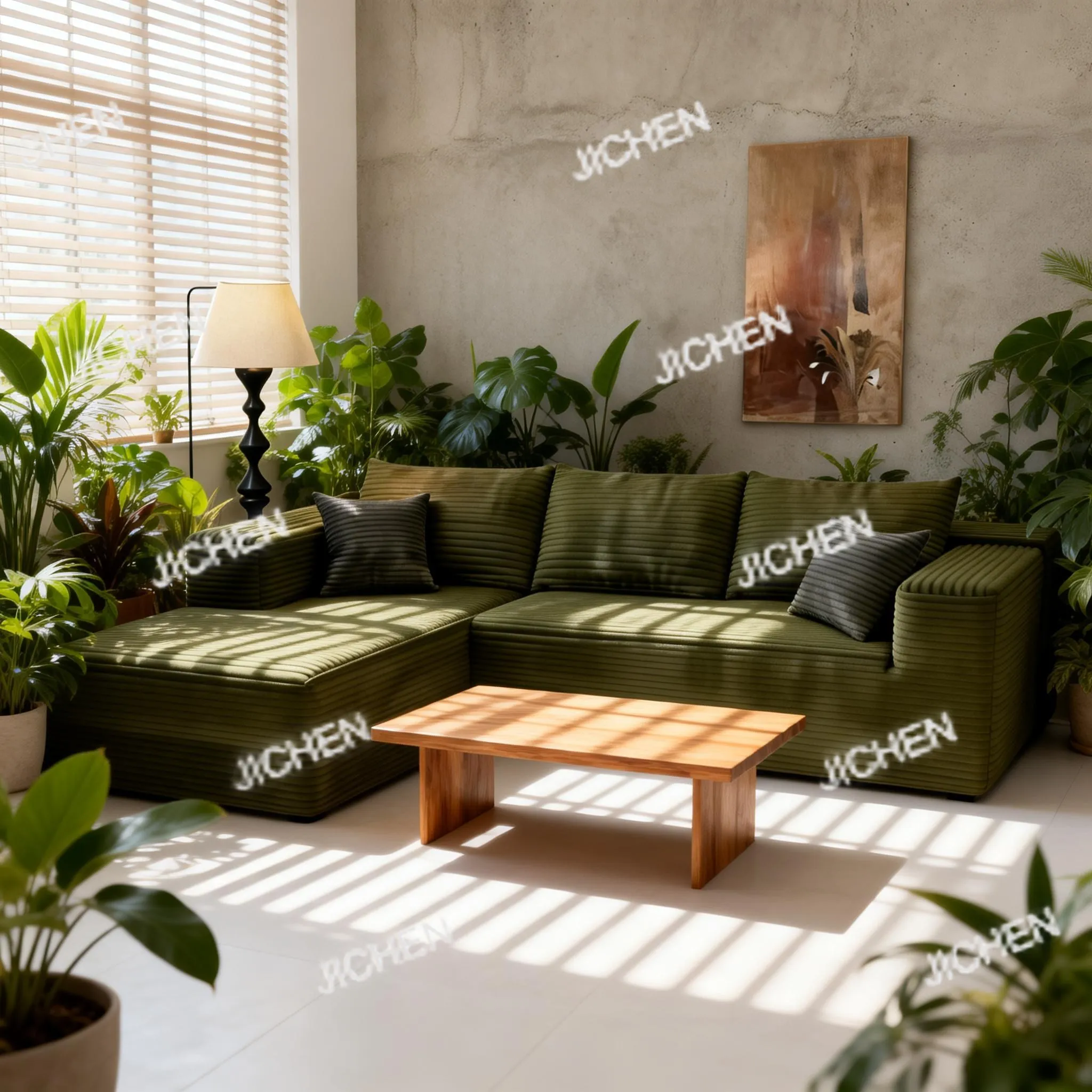 

Современный L-образный диван, комбинированный из пены с эффектом памяти, комфортный диван в форме облака.