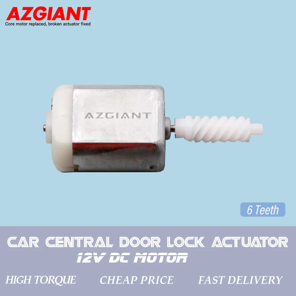 AZGIANT 1-5pcs 6Teeth  69050-50061 Vehicle Door Central Lock Actuator 12V DC Motor Engine Repair For 2001-2006 Lexus LS430 XF30