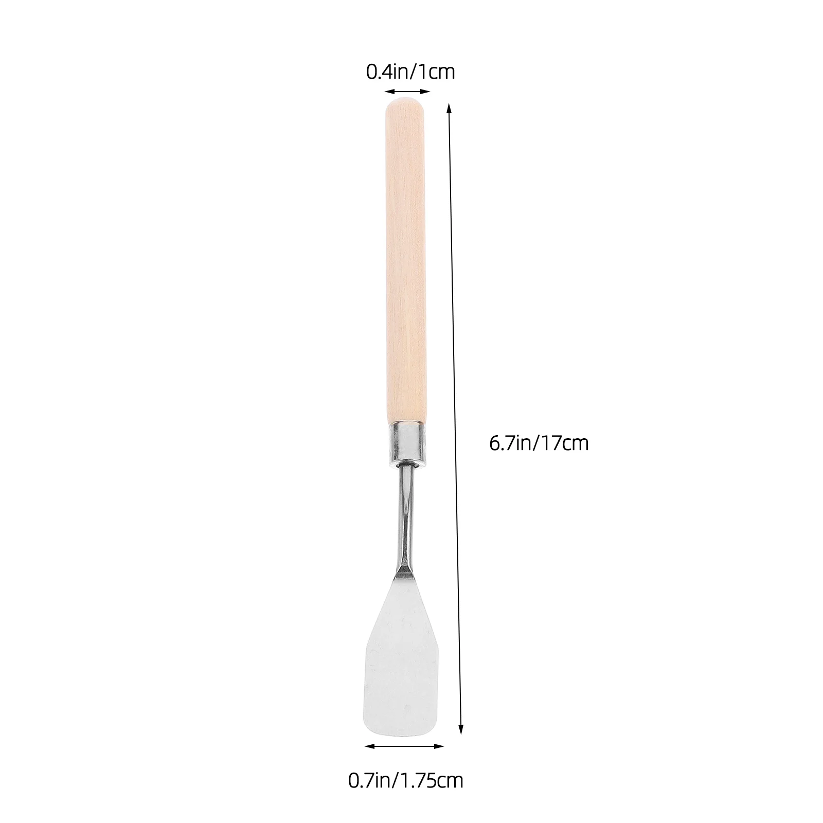 7 قطعة لوحة الفولاذ المقاوم للصدأ السكاكين مجموعة النفط اللوحة مكشطة ممسحة مرنة ملعقة أداة مقبض خشبي الفن اكسسوارات ل #2