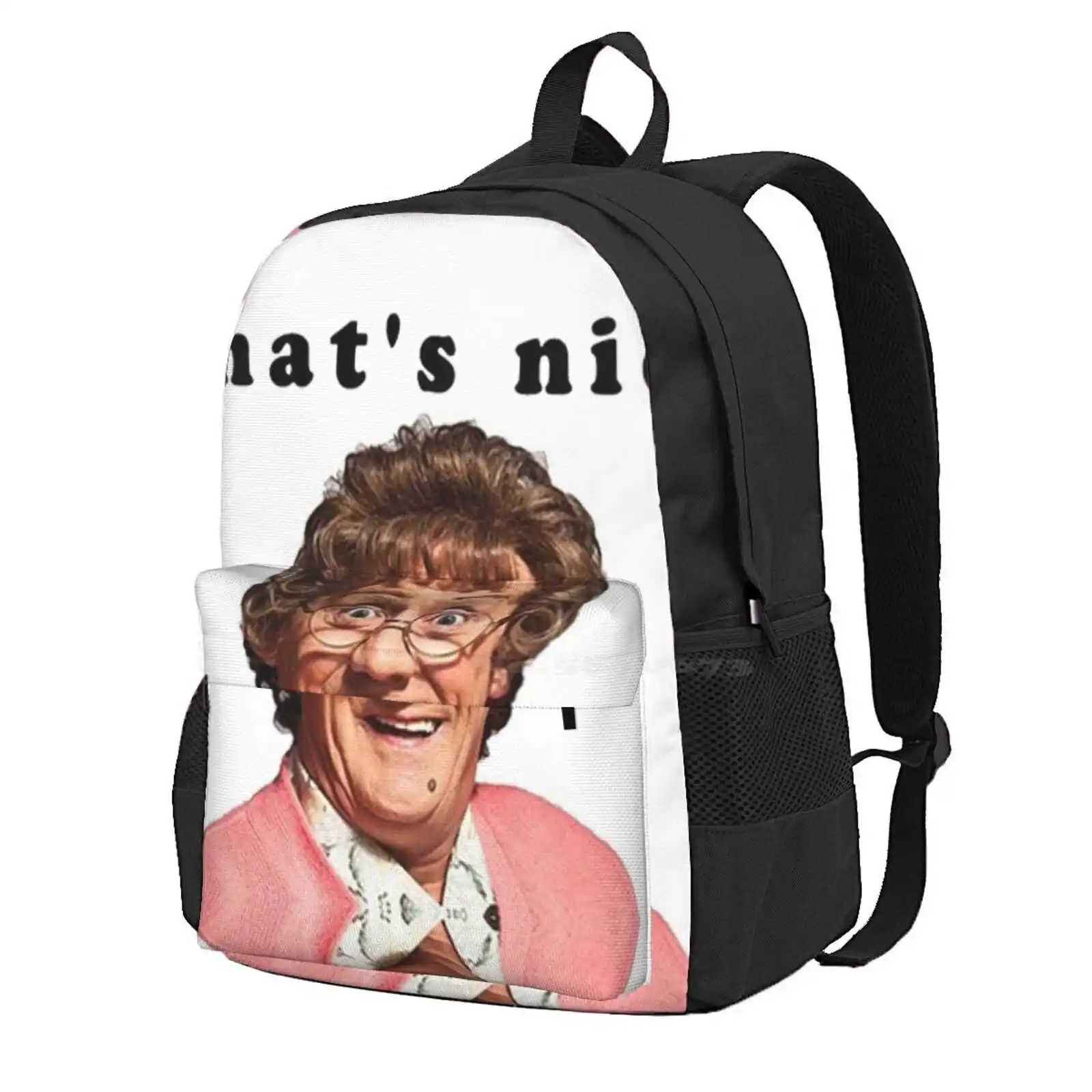 That'S Nice Hot Sale Schoolbag Backpack Fashion Bags Mrs Boys Comedy Irish Ireland Dublin