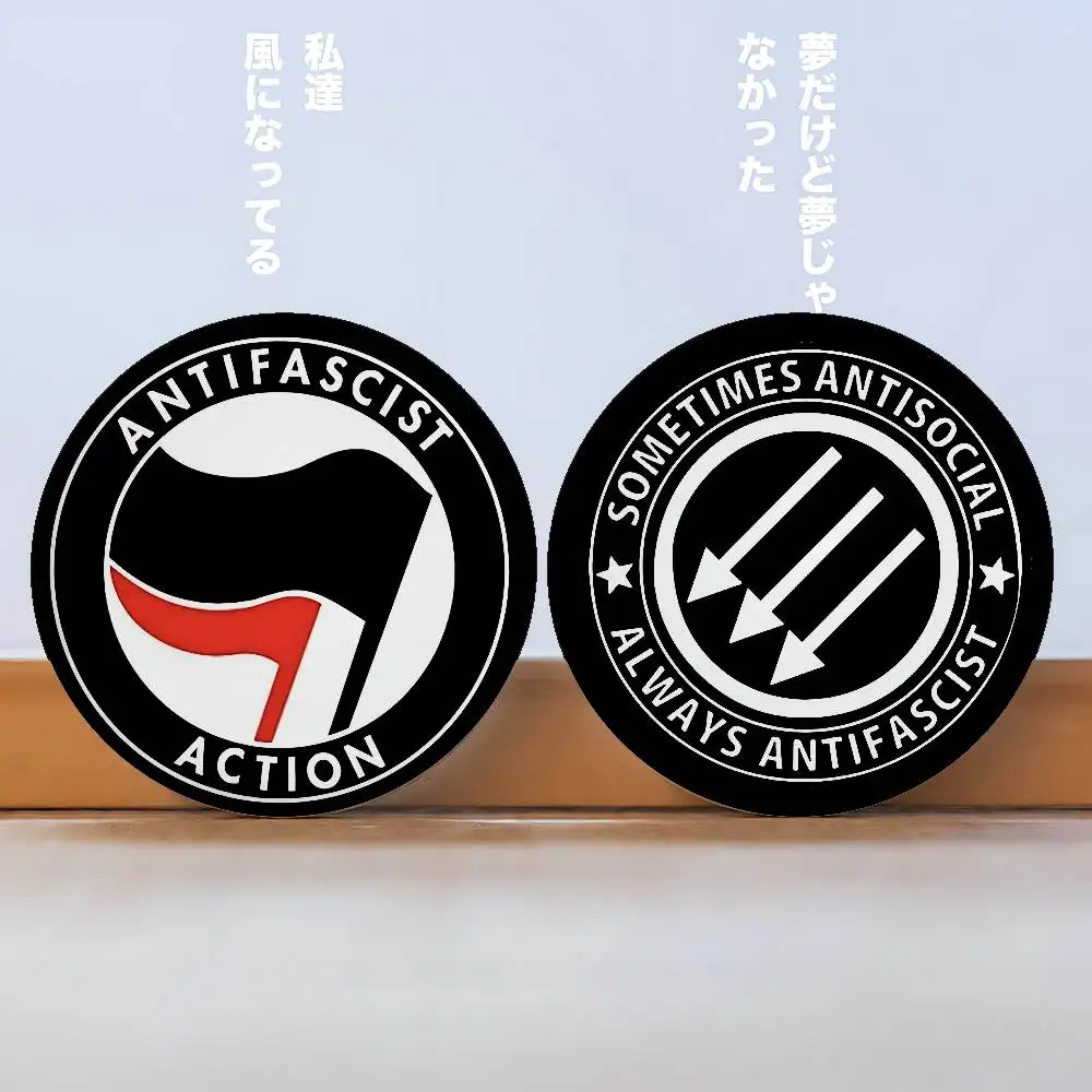 Antifa Anti-Faschistische Anstecknadeln aus Weichblech, Metall-Broschen, Individuelle Schmuck-Accessoires für Hut, Tasche und Revers