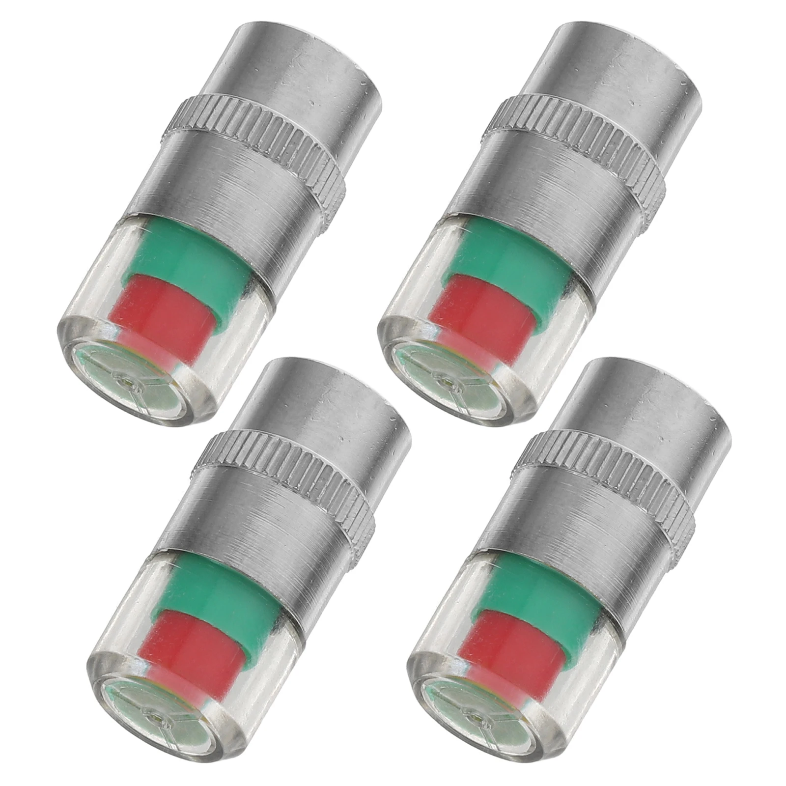 

4Pcs Car Tire Pressure Monitor Stem Caps Vehicle Pressure Warning Indicator Sensor Compatible with Cars Trucks Bicycles