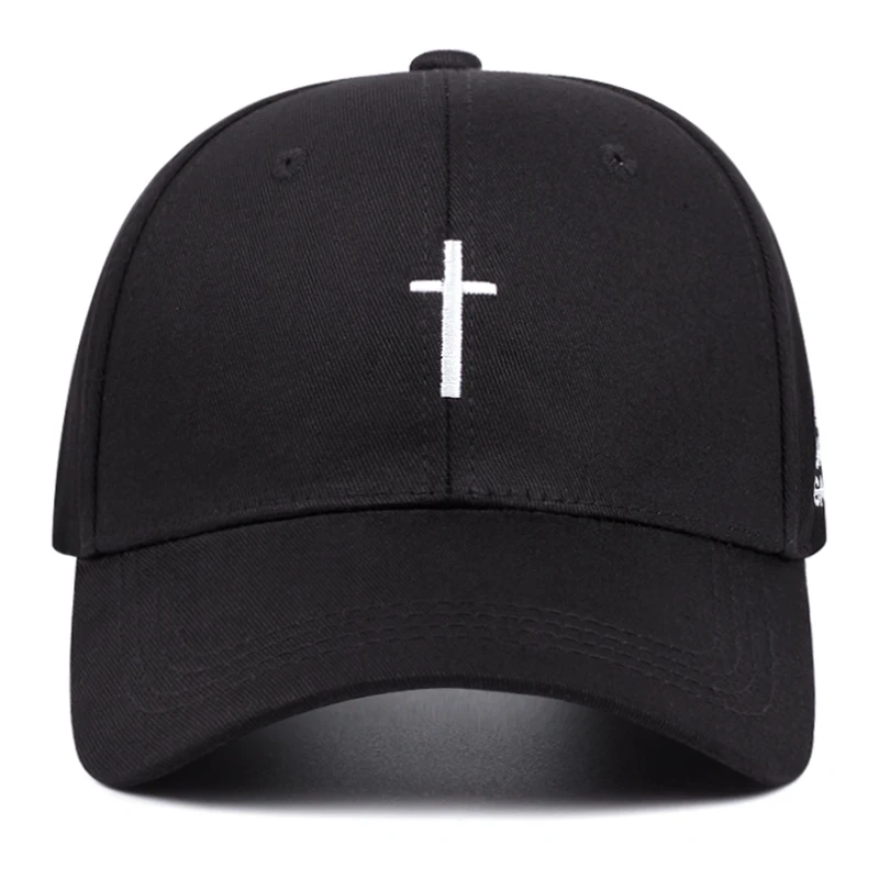 2024 New Cross Pattern Side Letter Embroidery Fashion Men\'s Simple Baseball Hat Casual Retro Outdoor Sunshade Snapback