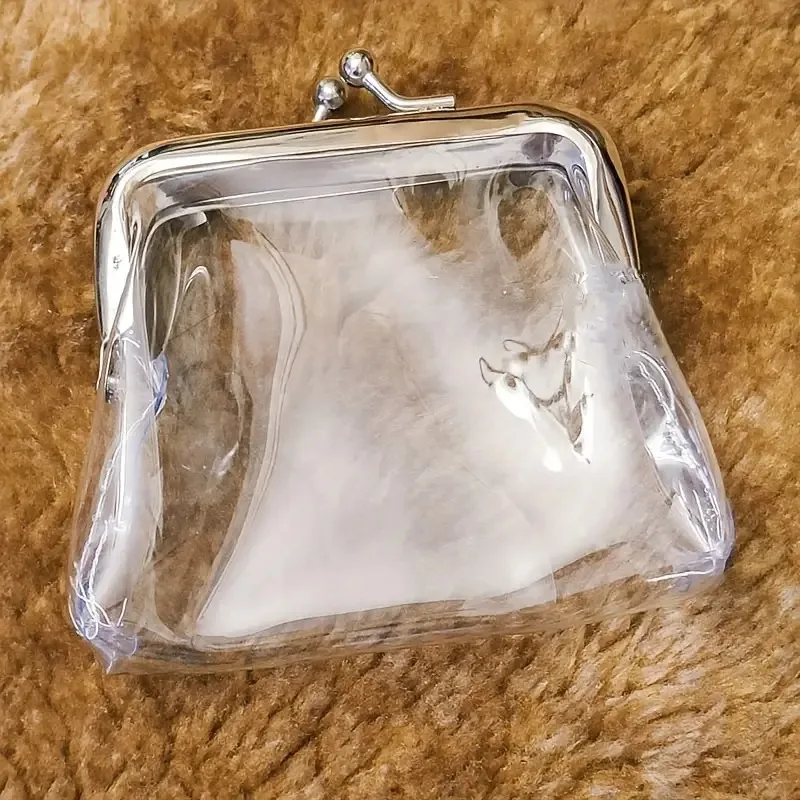 1pc Mini Waterproof Storage Bag PVC Material Coin Purse Bank Card Holder Portable Earphone Cable Cosmetic Storage For Travel Dai