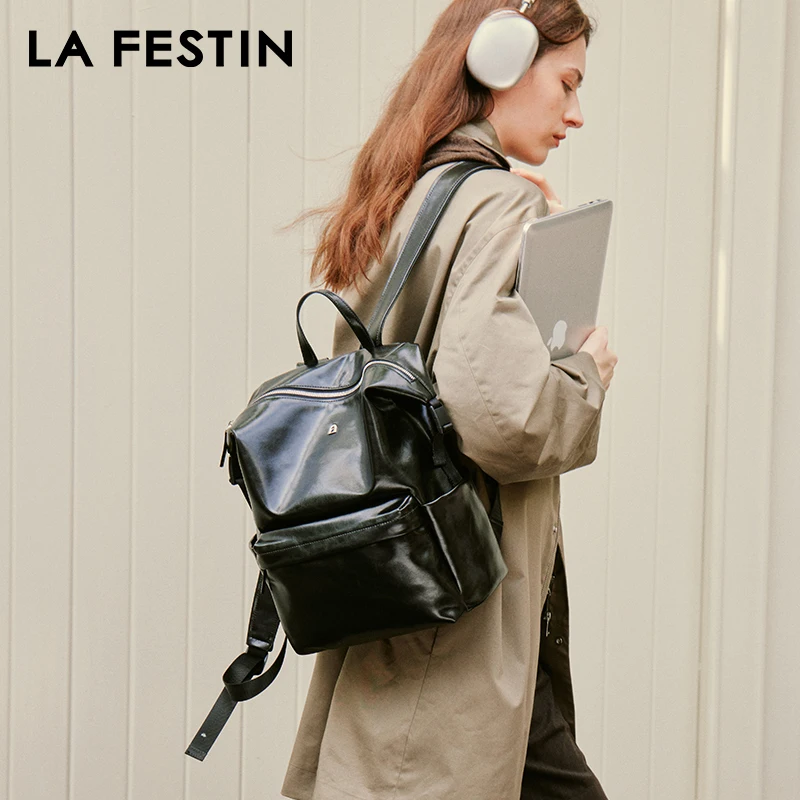 LA FESTIN Original Trend Backpack Women Bag Fashion Leather Bag School Bag Luxury Brand Bag Large Capacity Bag High Quality Bag