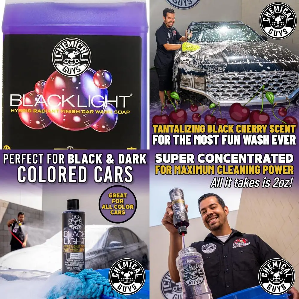 

CWS61964 Black Light Foaming Car Wash Soap (Works with Foam Cannons, Foam Guns or Bucket Washes) for Cars, Trucks, Motorcycles,