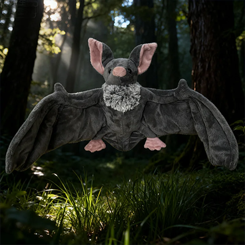 Новая забавная плюшевая игрушка с летучей мышью 25/22 см, игровая анимация, окружающий высококачественный детский подарок на день рождения, подарок на день всех святых