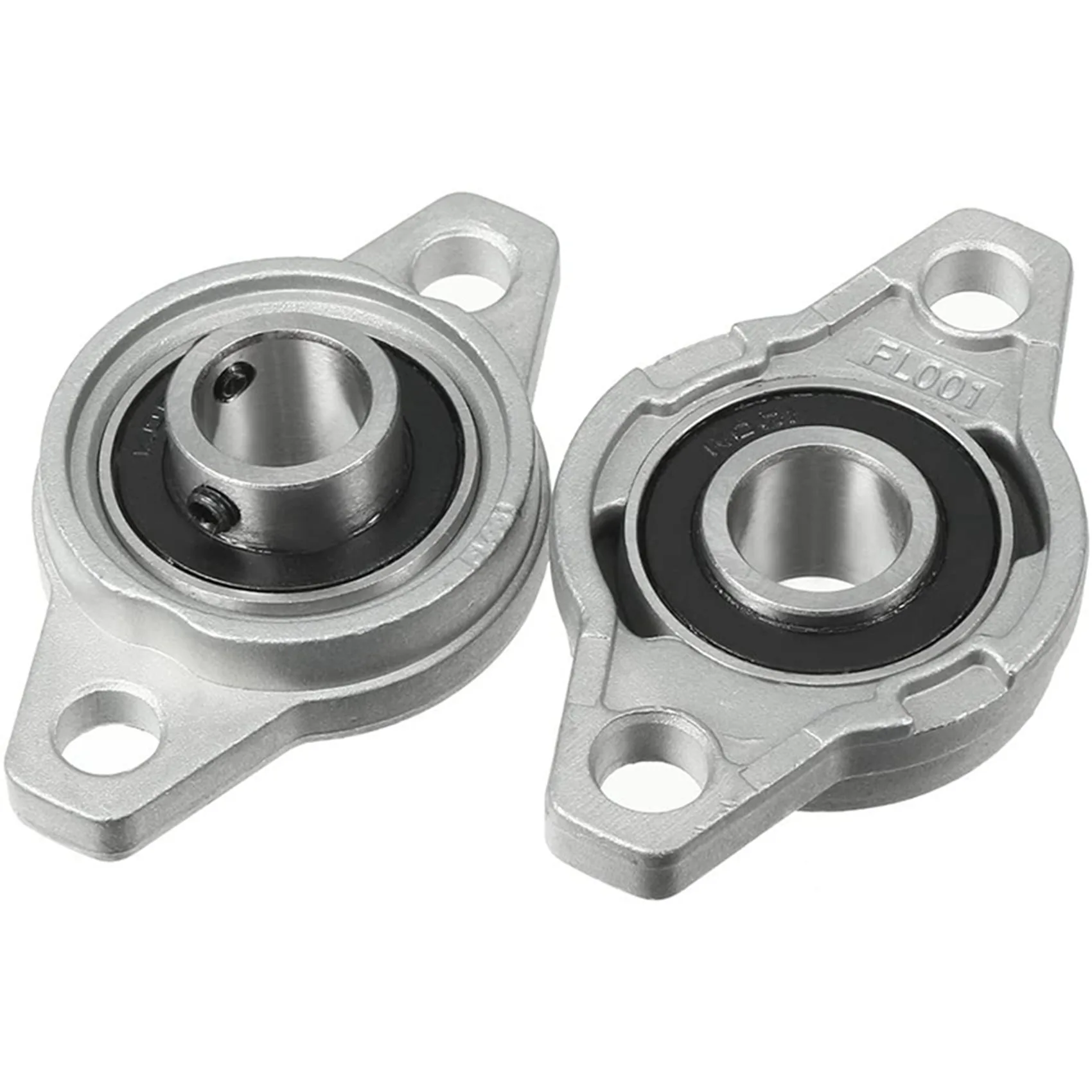 

VEHO-8Pcs KFL001 12 мм Самоустанавливающийся фланцевый подшипник из цинкового сплава, ромбовидный корпус подшипника