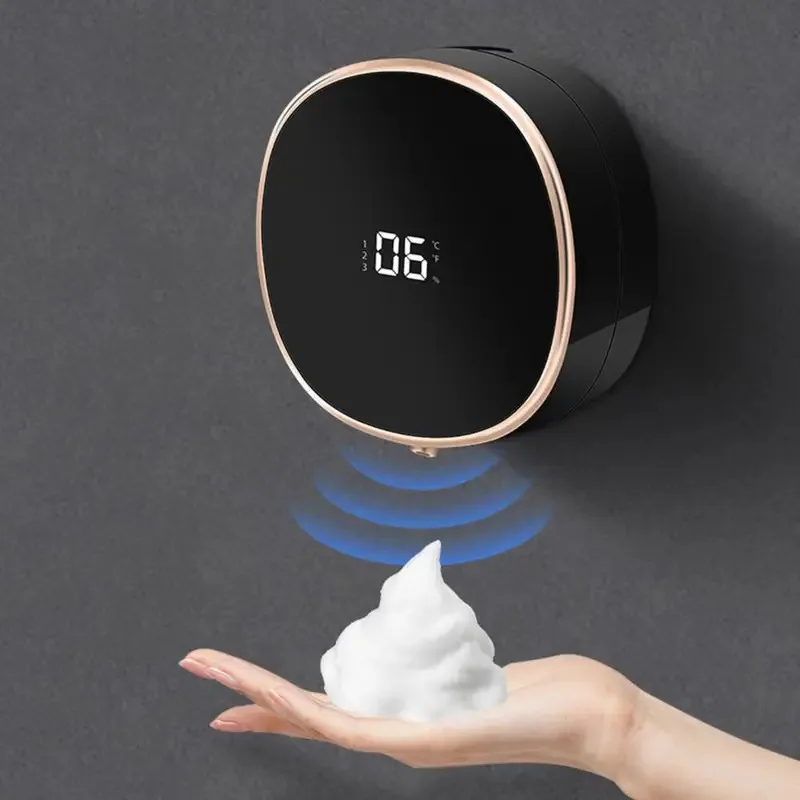 

TOPLIVING with Touch Button Touchless Electric Soap Dispenser Wall Mount Home Office Hotel for Bathroo