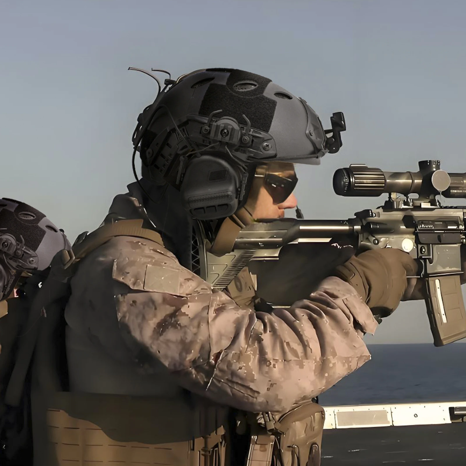 ARM NEXT F10 Tactical Earmuffs with Mic - Electronic Shooting Hearing Protection | Active Noise Cancelling & Sound Amplification