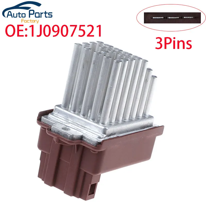 Nowy rezystor silnika dmuchawy nagrzewnicy do Volkswagen VW Passat B3 B4 B5 B5.5 Golf Eurovan TT 1J 0907521