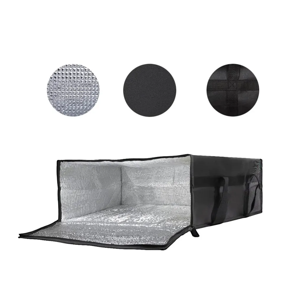 กระเป๋าส่งอาหารแบบใช้ซ้ำได้ หุ้มฉนวนอย่างดี น้ำหนักเบา สำหรับใส่พิซซ่า เก็บความร้อนความเย็นได้ดี รักษาความสดของอาหาร