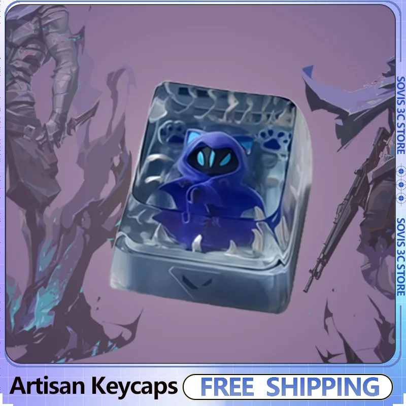 

Valorant Omen Keycap, полимерные колпачки для клавиш с профилем SA, полупрозрачные индивидуальные колпачки для игровых клавиш, аксессуар для механической клавиатуры «сделай сам», подарок MX