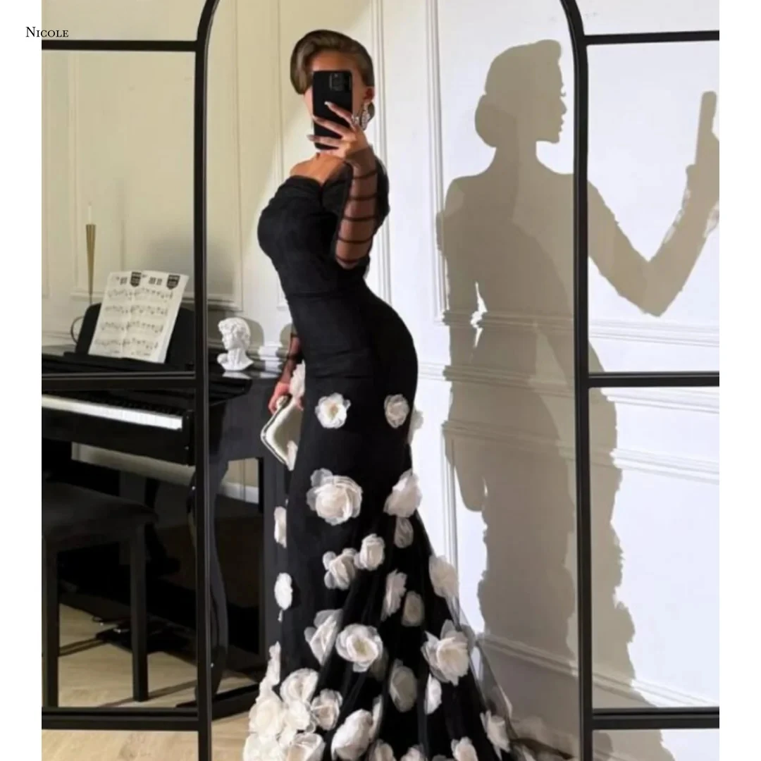 

Nicole Square Leader Evening Dresses Woman Elegant Party Dresses for Women Luxury Evening Dress 2025 Custom Made Line A Prom