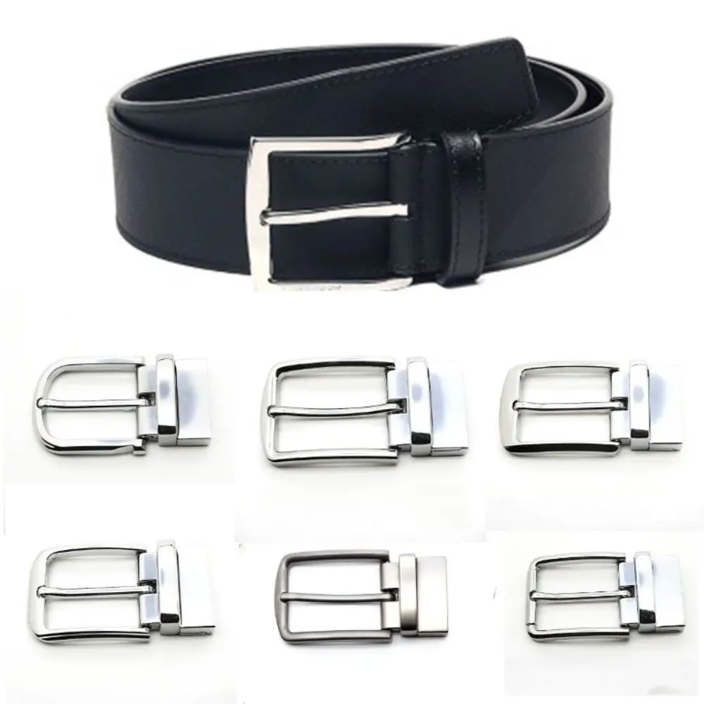 

Rotatable Belt Buckle Replacement Classic 35mm Metal Reversible Single Prong Belt Buckle Durable Belt Accessories High Quality