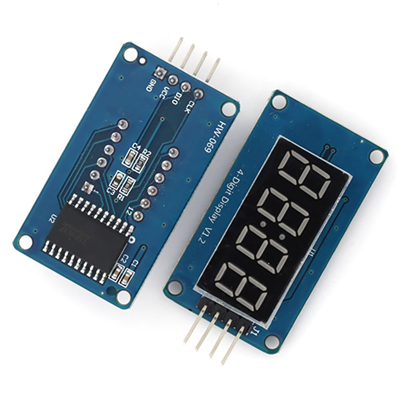 1-10 قطعة TM1637/74HC595 MAX7219/TM1638 4/8 بت وحدة عرض LED رقمية 0.36 بوصة ساعة أنبوب الأنود الأحمر أربعة سائق تسلسلي