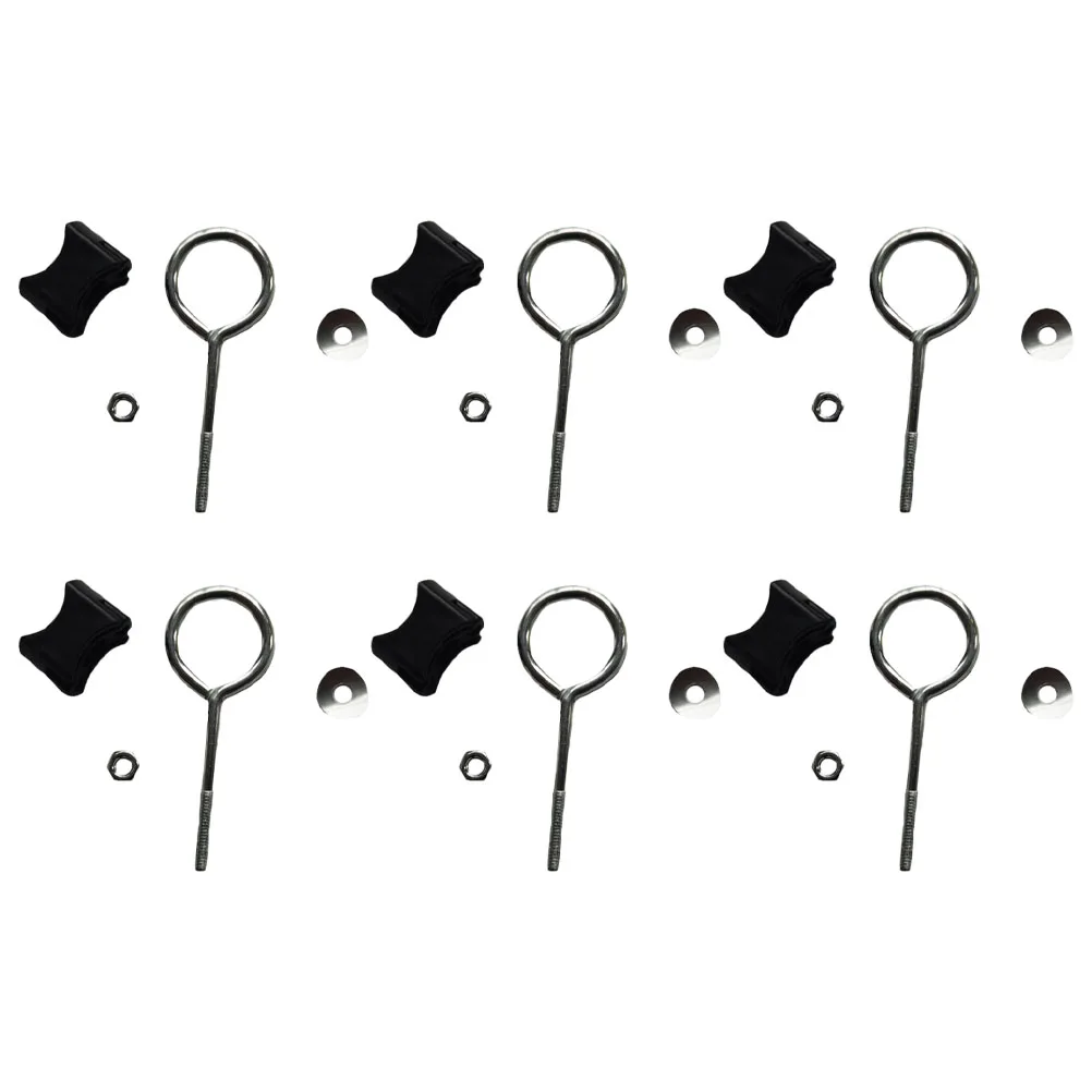 

6 Pcs Circle Screws Proportion Trampoline Bolts Vis Fixation Cups and Nuts Pieds De Visserie Accessories Frame