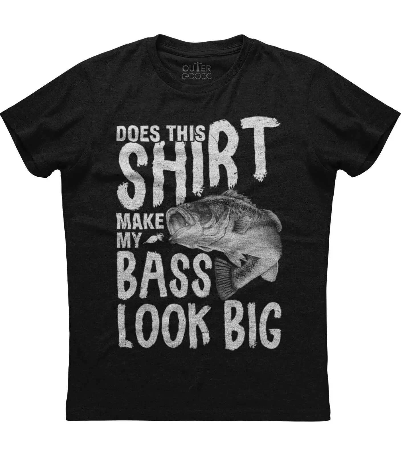 

Does This Shirt Make My Bass Look Big. Funny Angler Gift T-Shirt 100% Cotton O-Neck Short Sleeve Casual Mens T-shirt Size S-3XL
