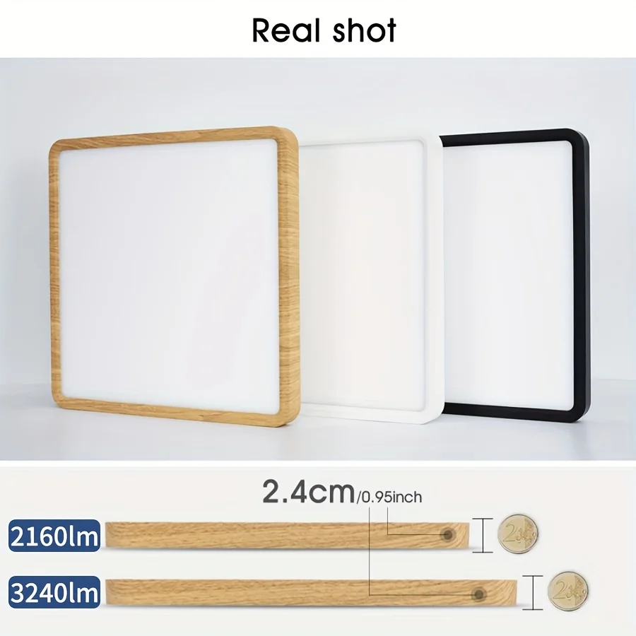 36W LED Ceiling Light European Minimalist Style Square Indoor Hall Lighting White/Wram Light 3240 Lumens 110-260V Living Room