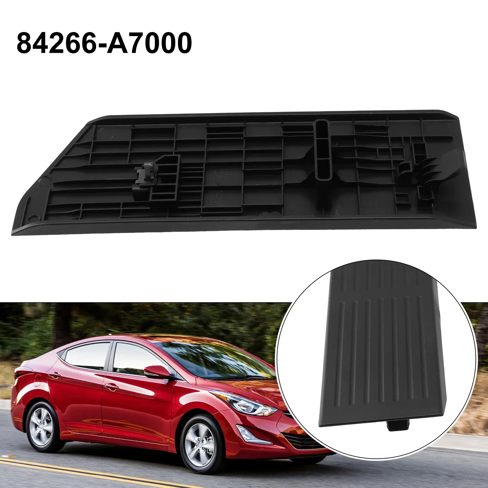 Foot Rest Trim Black Plastic For Hyundai Elantra MD 2012-2018 Brand New Professional 84266-A7000 Foot Rest Trim