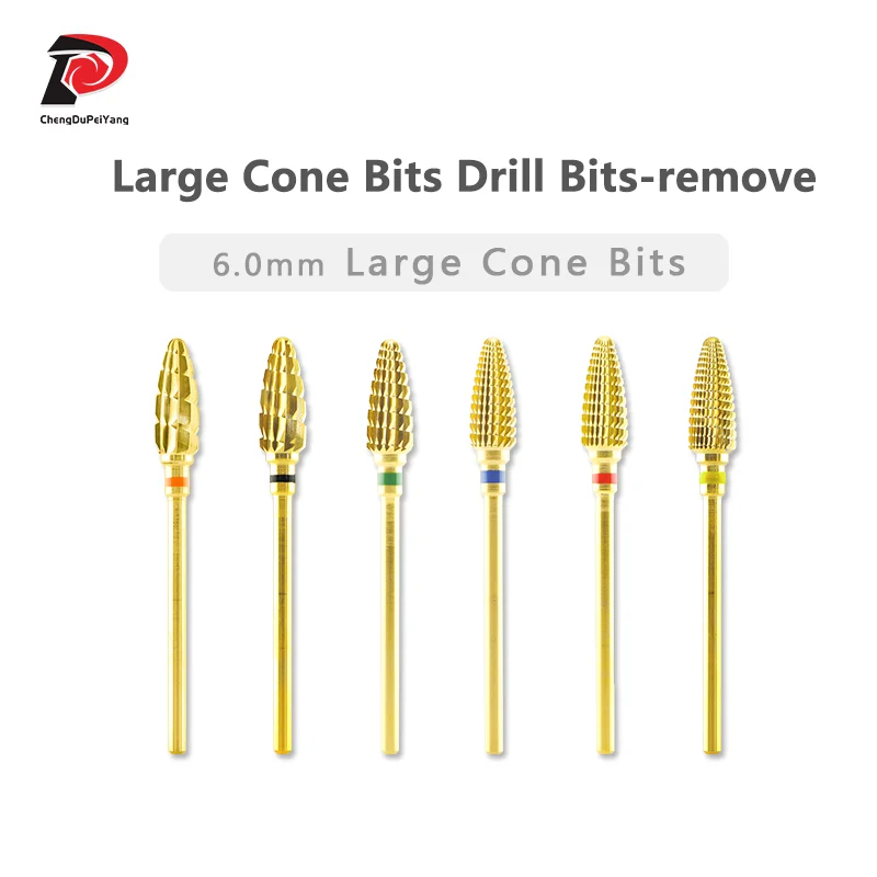 

Large Cone Nail Drill Bits Remove Gel Tools Manicure Tool Nail Accessor