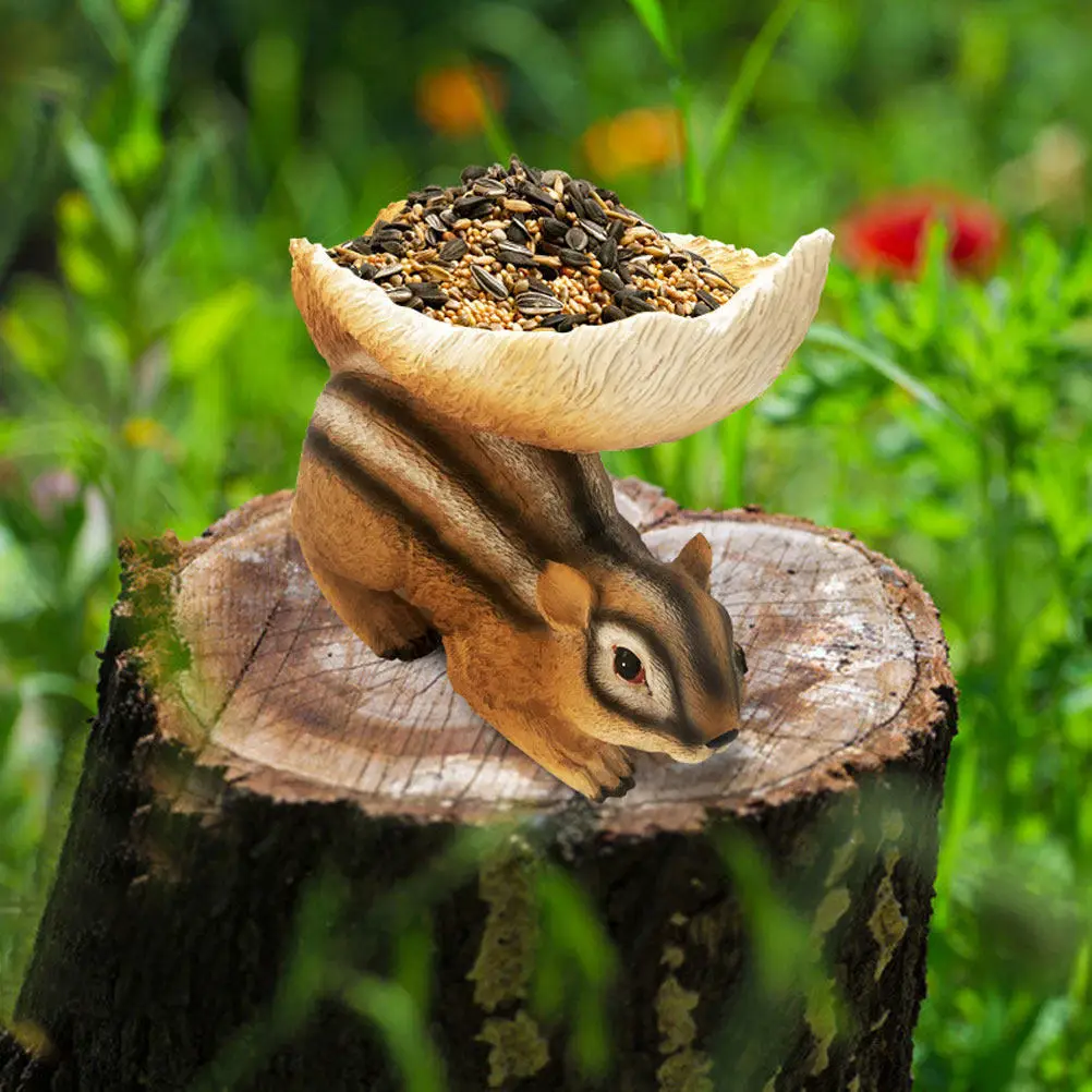 

1Pcs Simulated Squirrel Decor Resin Garden Ornament Cute Outdoor Lawn Statues for Yard Pond Pool Landscape Home Decoration