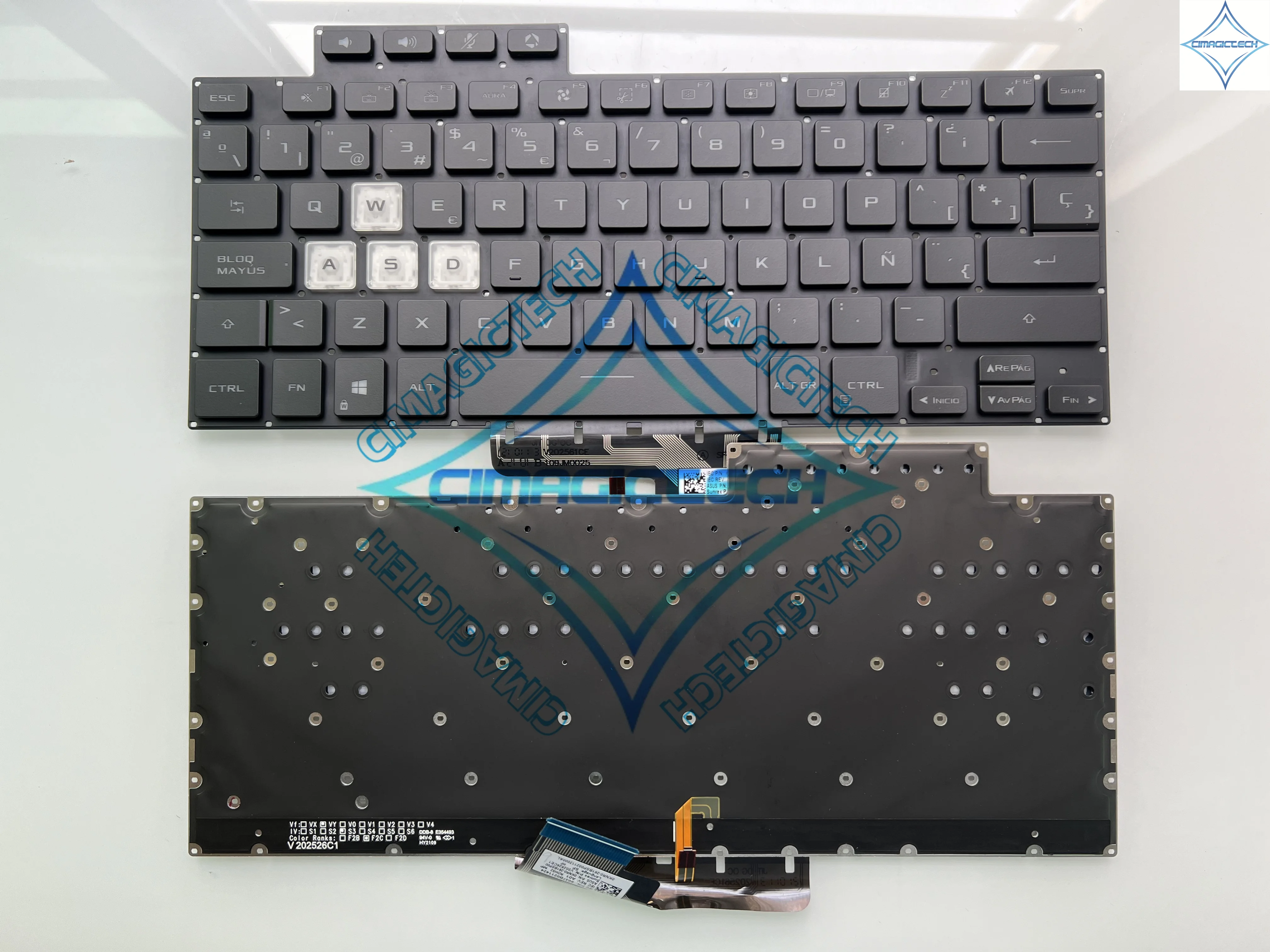 New SP Spanish Latin French Azerty Portuguese PO Backlit For ASUS TUF Dash F15 FX516 FA516 FX516PR FX516P FX516PM Keyboard