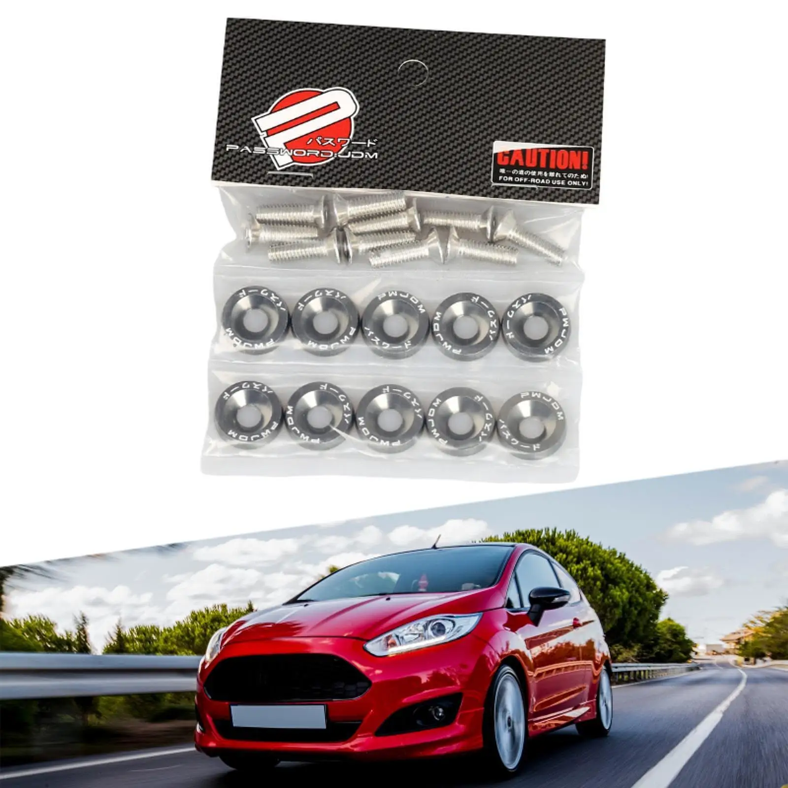 Stainless Steel M6 Fender Washer Engine Bay Dress Up Kit for Mechanical Accessories for Toyota Corolla Sprinter 1993 view 6