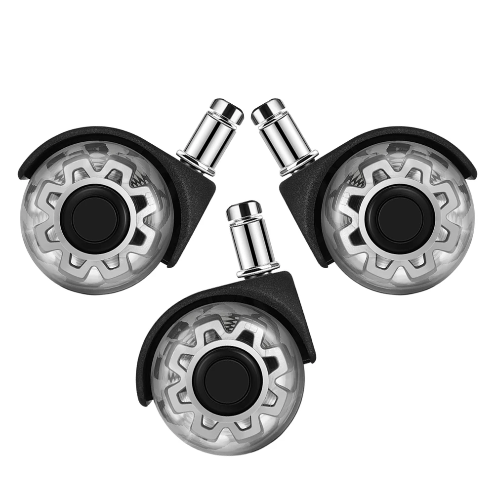 

3 Pcs Caster Accessories Carpet Replacement Heavy Duty Office Chair Wheels Desk