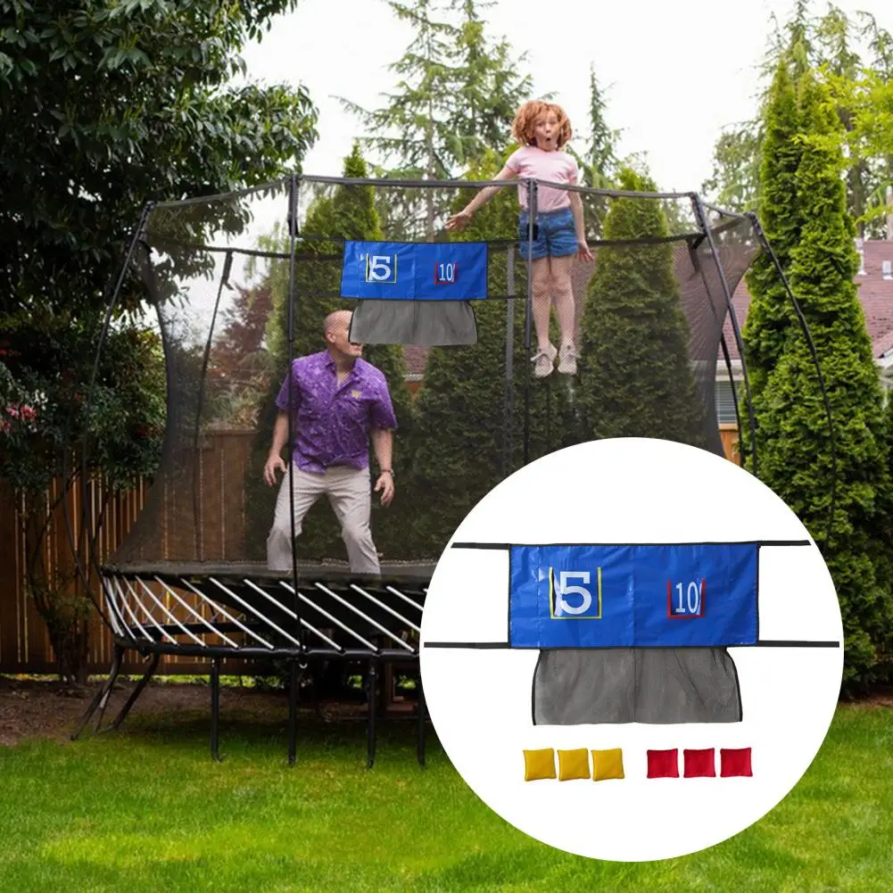 Park Trampoline Toss Game Exciting Trampoline Toss Game for Outdoor Fun Universal Throwing Net for Kids Adults for Thrill