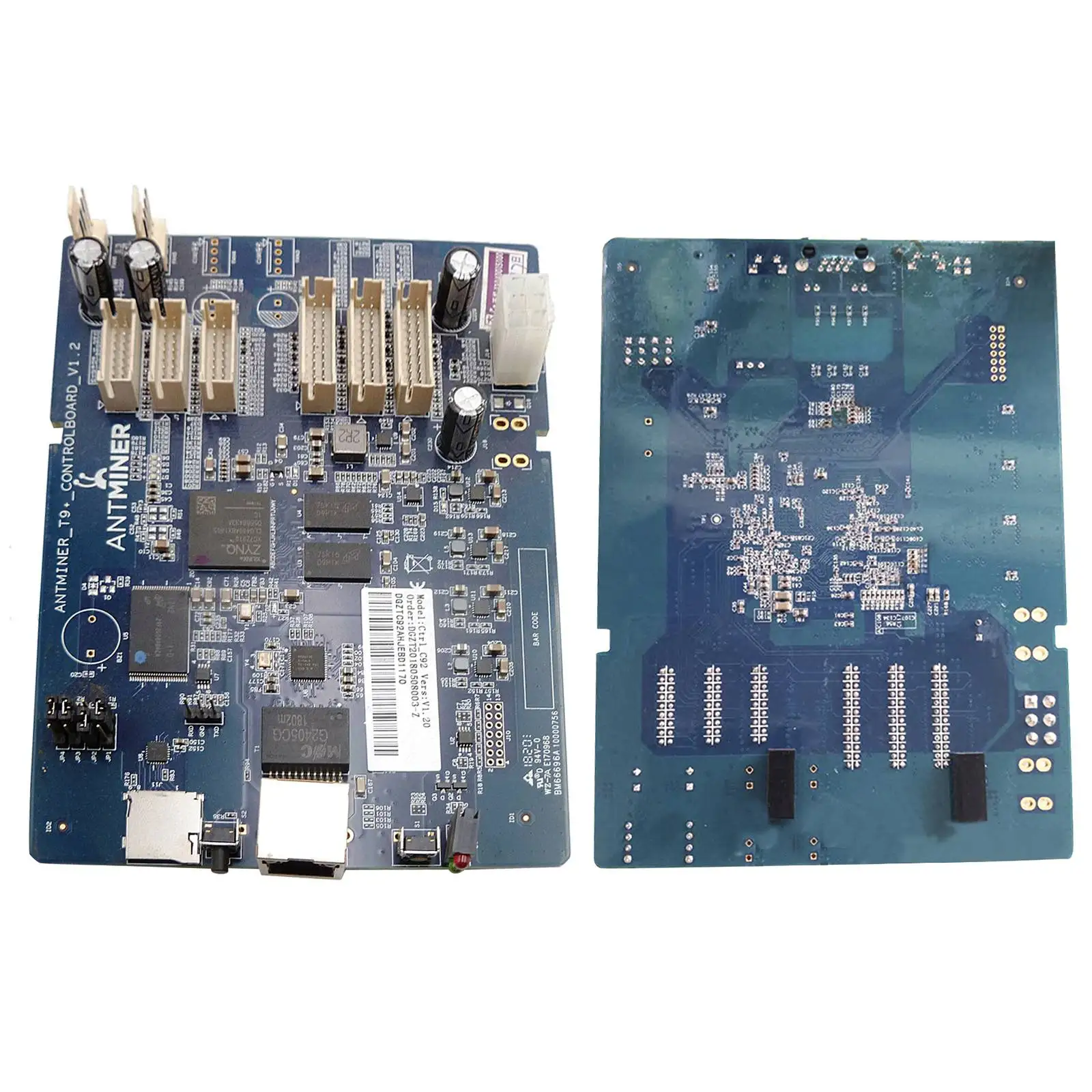 Used Good For Antminer E3 B3 T9+S9 B3 E3  Control Board 13.5T or 14T (3 board) Mining Board 2X Fan Connector Ethernet 10/100Mbps