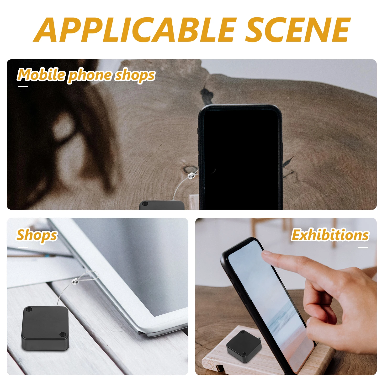 

Anti Lost Wire Box Professional Retractable Steel Cable Lock for Mobile Phones Earphones Tablets Shop Display Anti Theft