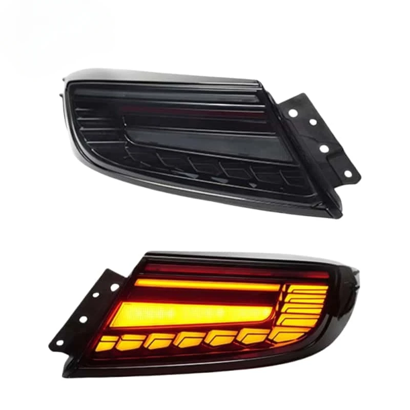 For Subaru BRZ ZD8 Toyota GR86 ZN8 Tail Lamps Smoked Dragon Scale V2 Style LED Taillights 12V ABS Material Red Clear Lens Colors